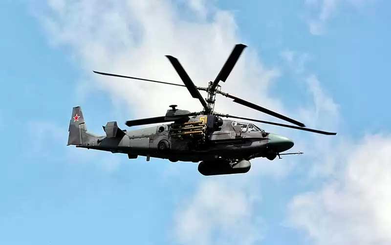 Ка-52 в полёте, июнь 2011 года.