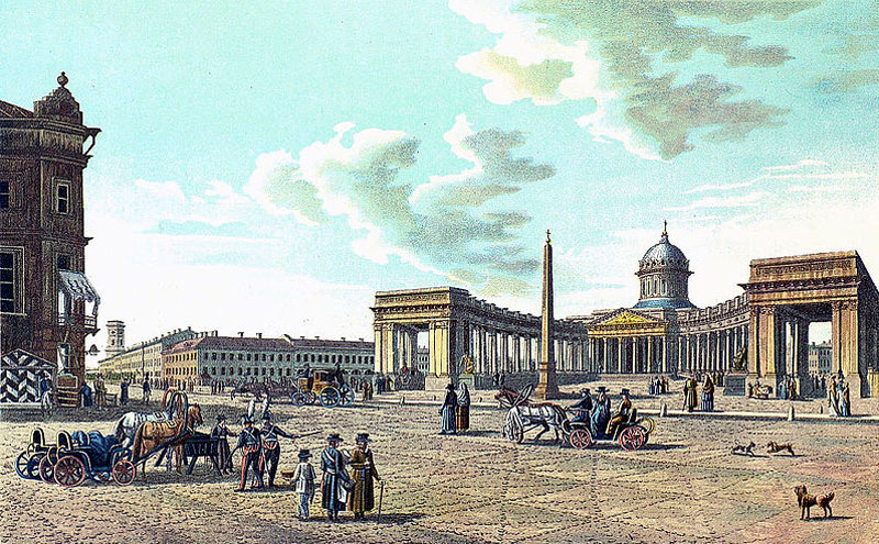 Казанский собор, 1821 год. Казанский собор, 1821 год.