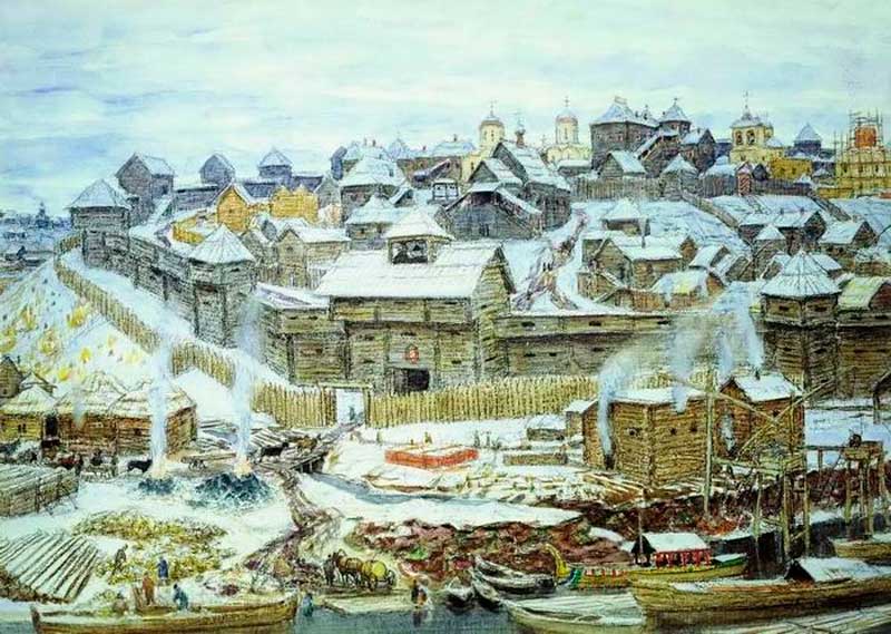 Московский Кремль при Иване Калите, картина А. М. Васнецова