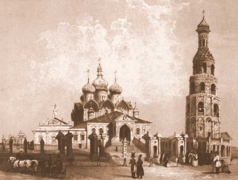 Благовещенский собор в 1837 г., литография Э. Турнерелли Благовещенский собор в 1837 г., литография Э. Турнерелли