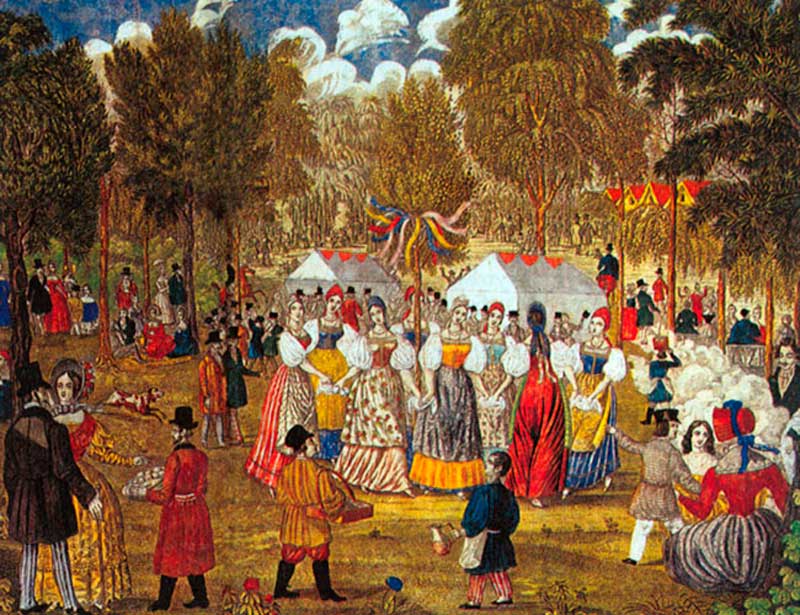 А. Грачев. Семик, или Гулянья в Марьиной роще. 1845 А. Грачев. Семик, или Гулянья в Марьиной роще. 1845