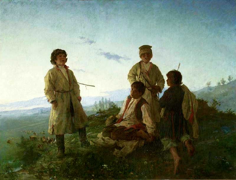 В. Прушковский. Встреча утренней зари. 1876