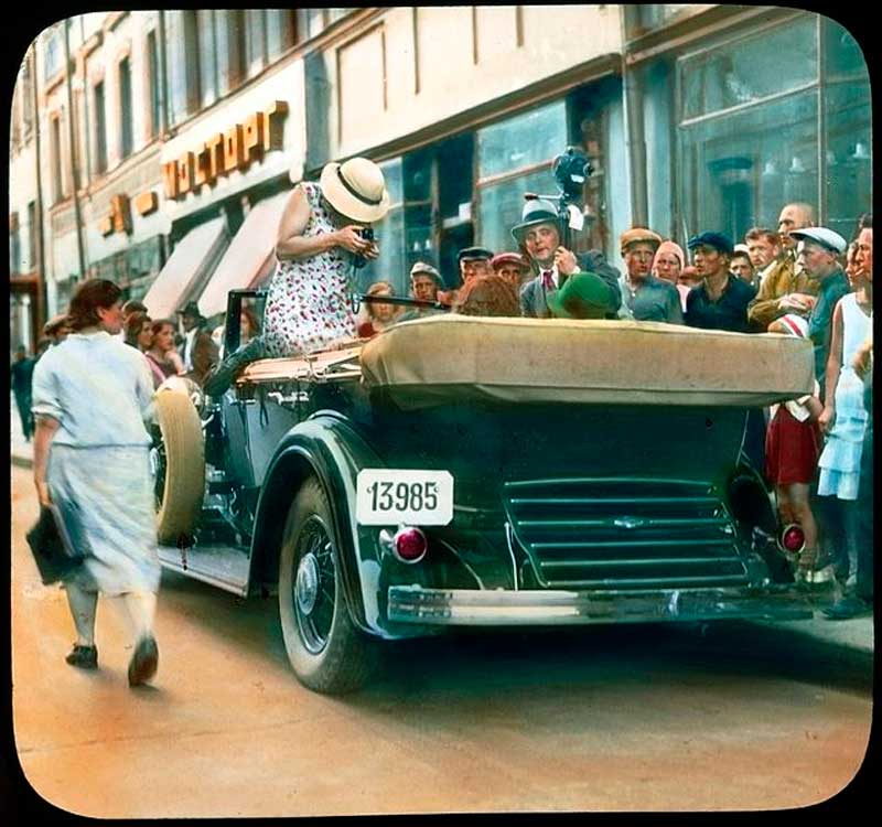 Зарубежные фотографы у Мосторга, 1931.