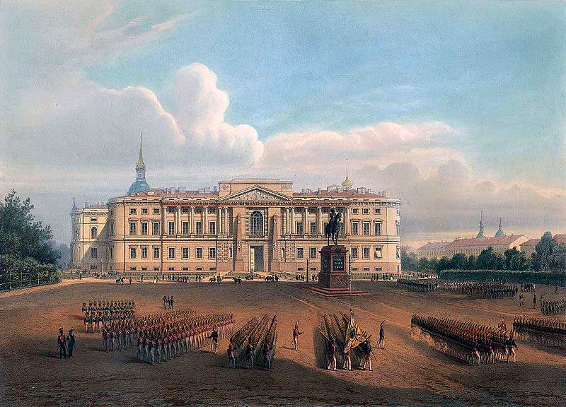 Михайловский замок в 1850-х годах Михайловский замок в 1850-х годах
