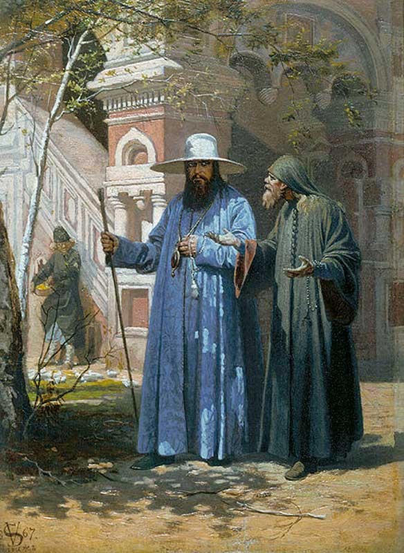 В. Г. Шварц. Патриарх Никон в Новоиерусалимском монастыре. 1867 В. Г. Шварц. Патриарх Никон в Новоиерусалимском монастыре. 1867