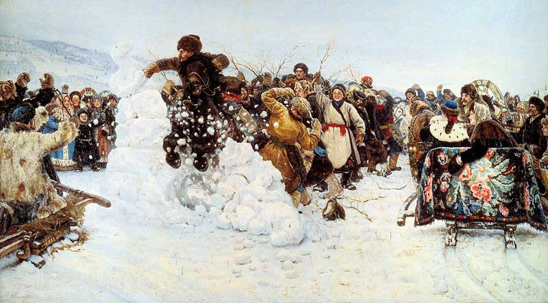 В. И. Суриков. Взятие снежного городка. 1891 В. И. Суриков. Взятие снежного городка. 1891