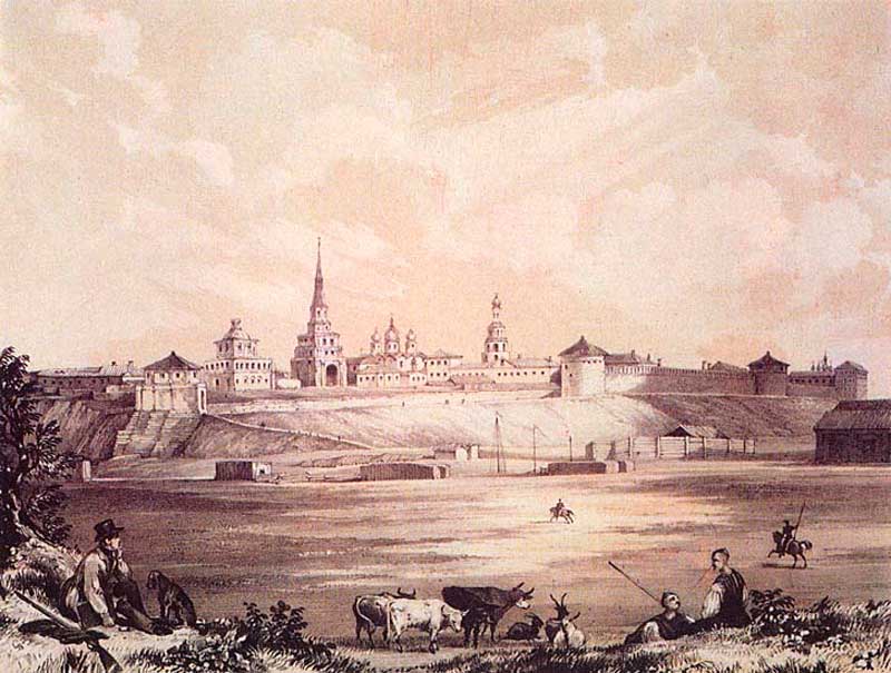 Кремль на гравюре Эдварда Турнерелли, 1839 г.