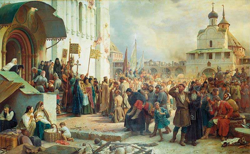 Василий Верещагин. «Осада Троице-Сергиевой Лавры» Василий Верещагин. «Осада Троице-Сергиевой Лавры»