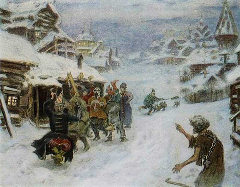 А. П. Васнецов. Скоморохи. 1904. 