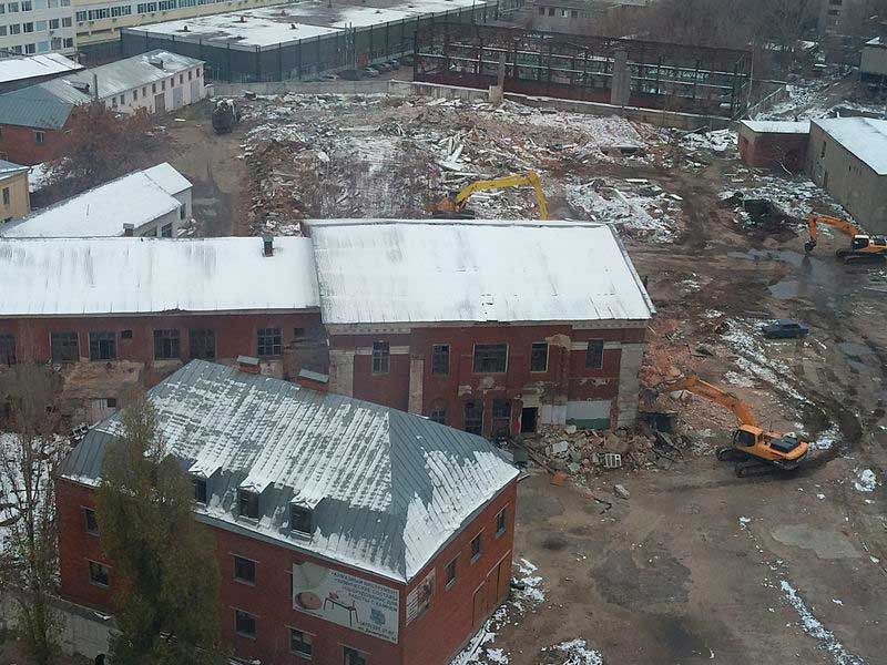 Снос алтарной апсиды Снос алтарной апсиды