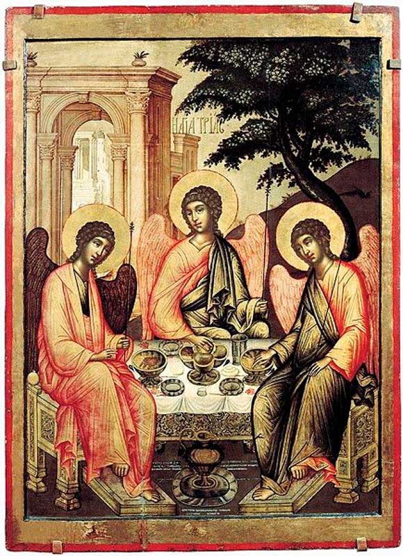 Симон Ушаков Троица Ветхозаветная. 1671 Симон Ушаков Троица Ветхозаветная. 1671
