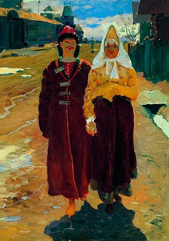 А. П. Рябушкин. В гости. 1896