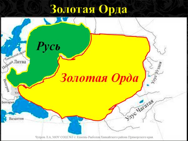 Презентация на тему Золотая Орда