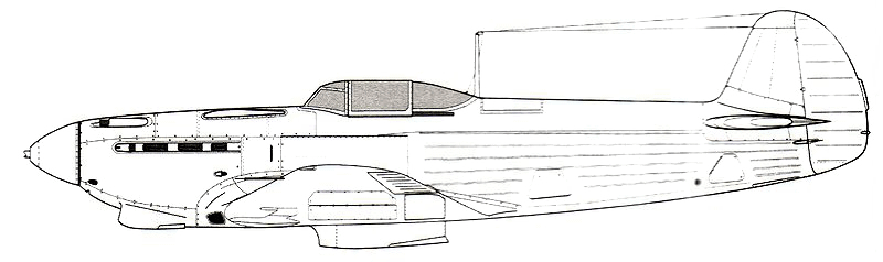 Чертёж самолёта Як-9Р