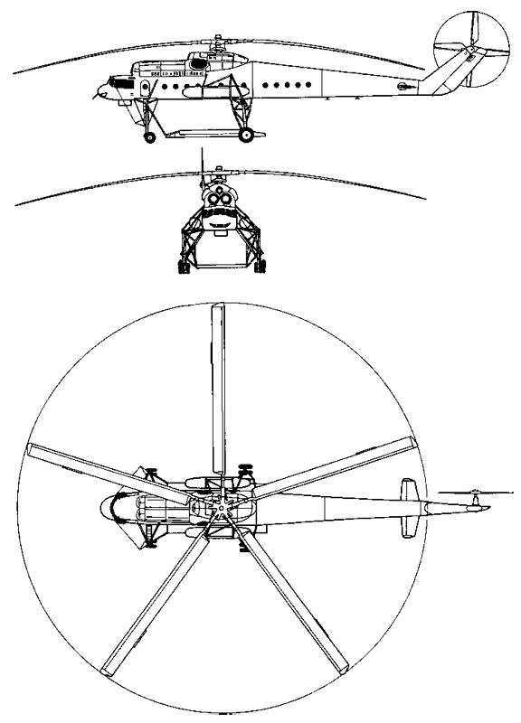Технические данные Mi-10 Технические данные Mi-10