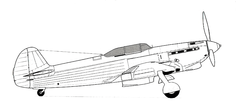 Чертёж Як-9Б