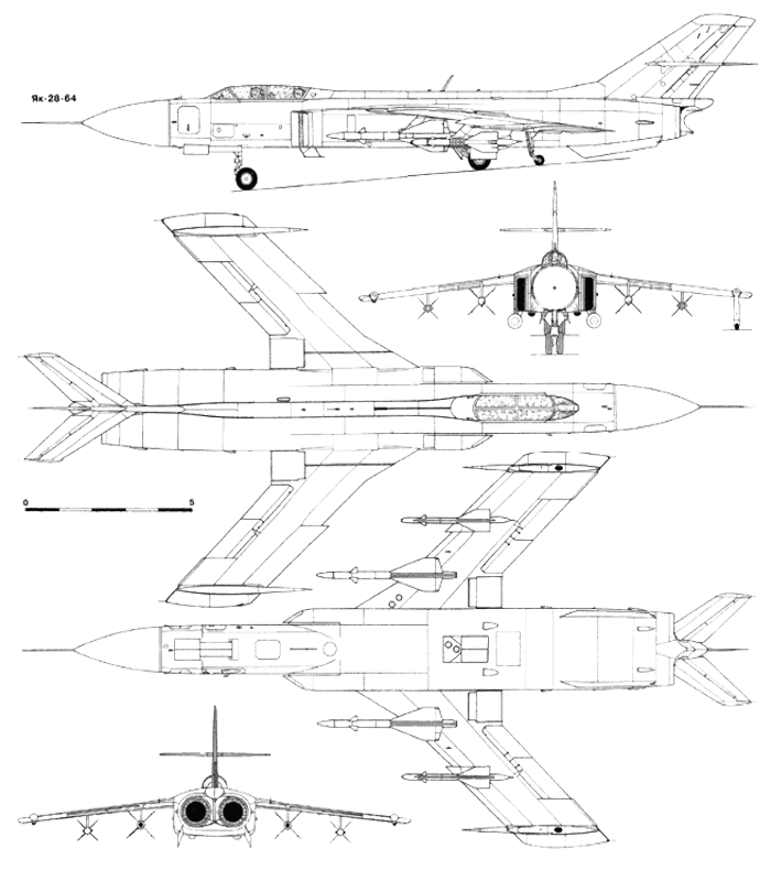 Як-28 схема