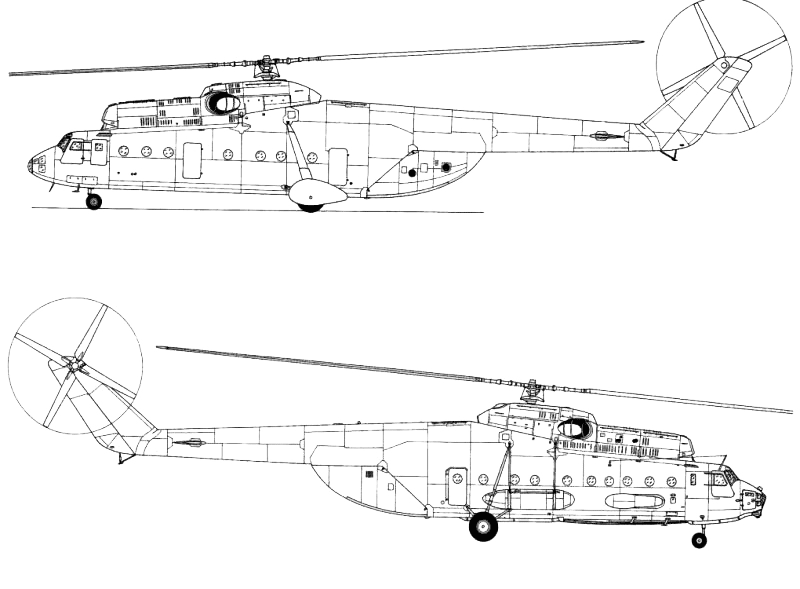 Схема Вертолета Ми-6 Схема Вертолета Ми-6