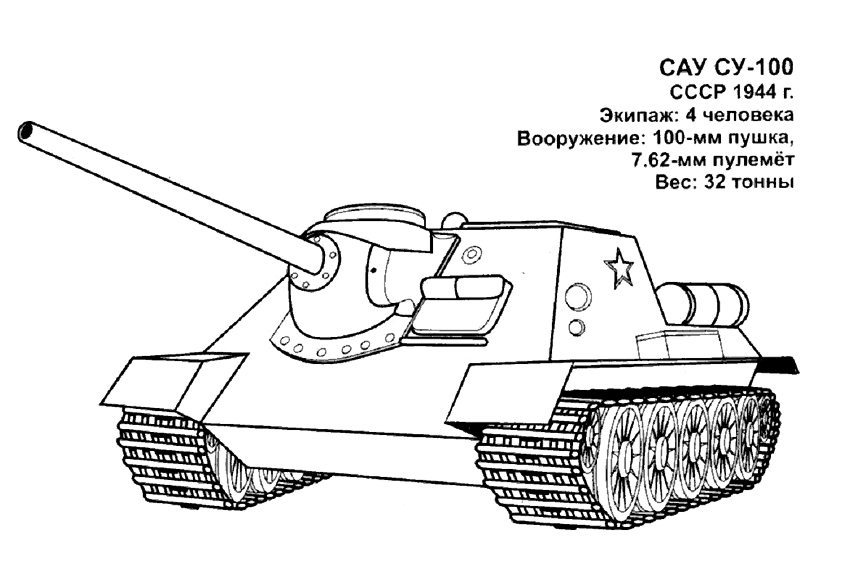 СУ-100 &mdash; советская самоходно-артиллерийская  установка (САУ) периода Второй мировой войны