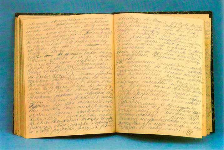 Свой дневник Л. Н. Толстой вёл с юных лет до конца жизни. Записи из тетради 1891—1895 гг. Свой дневник Л. Н. Толстой вёл с юных лет до конца жизни. Записи из тетради 1891—1895 гг.