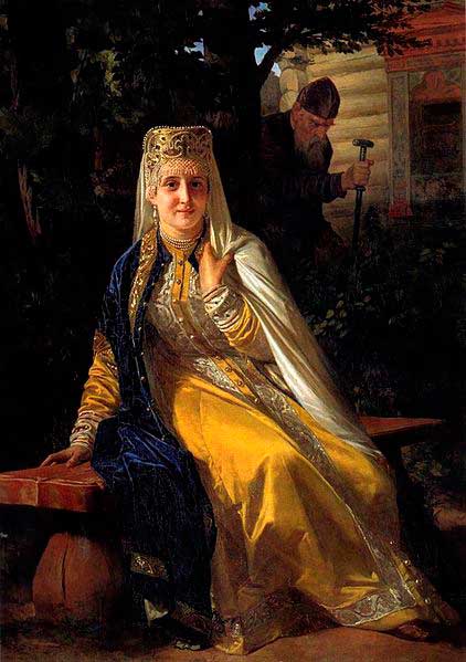 Василиса Мелентьевна (Неврев Н. В., 1886). Василиса Мелентьевна (Неврев Н. В., 1886).