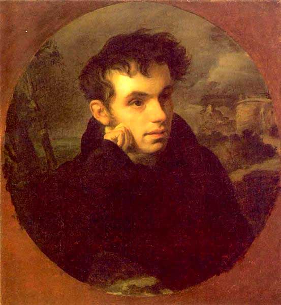 портрет В. А. Жуковского О. А. Кипренский, 1815, Третьяковская галерея Портрет В. А. Жуковского О. А. Кипренский, 1815, Третьяковская галерея