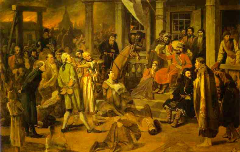 Василий Перов «Суд Пугачёва» (1879), Русский музей, Санкт-Петербург Василий Перов «Суд Пугачёва» (1879), Русский музей, Санкт-Петербург