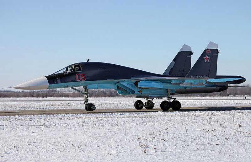 Су-34 бортовой номер 05 Красный