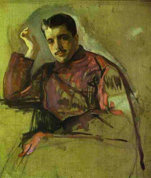 Портрет Сергея Дягилева кисти Валентина Серова (1904) Портрет Сергея Дягилева кисти Валентина Серова (1904)