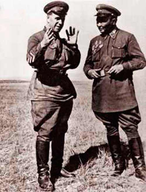 Жуков и Маршал Чойбалсан, Халхин-Гол