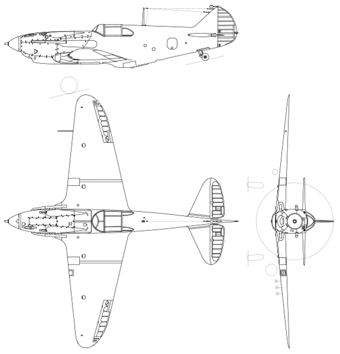 Схема ЛаГГ-3
