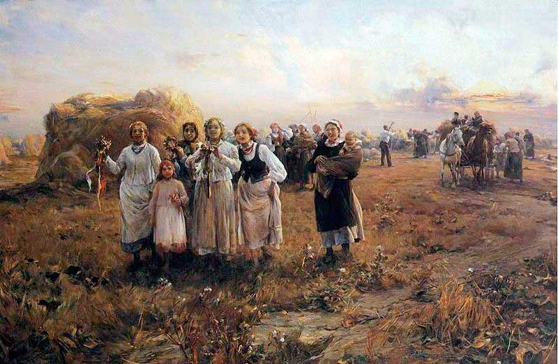 А. Ковальский-Веруш. Дожинки. 1910