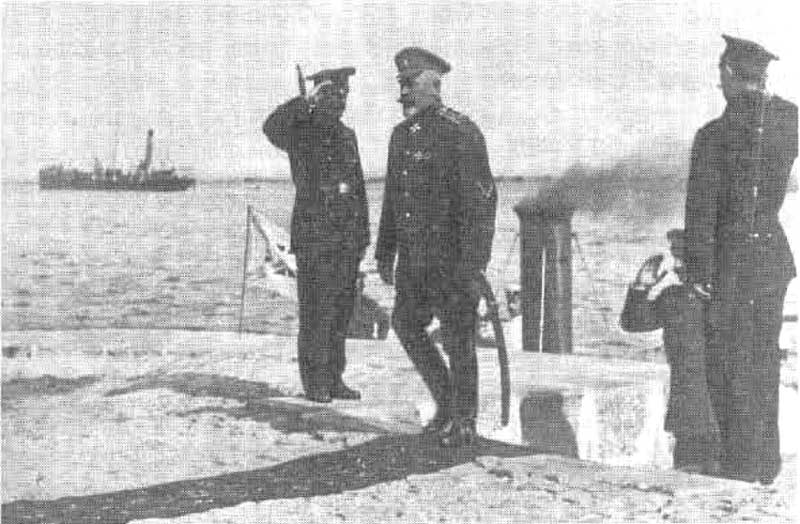 Прибытие Деникина в английскую союзническую миссию, 1919 год, Таганрог Прибытие Деникина в английскую союзническую миссию, 1919 год, Таганрог