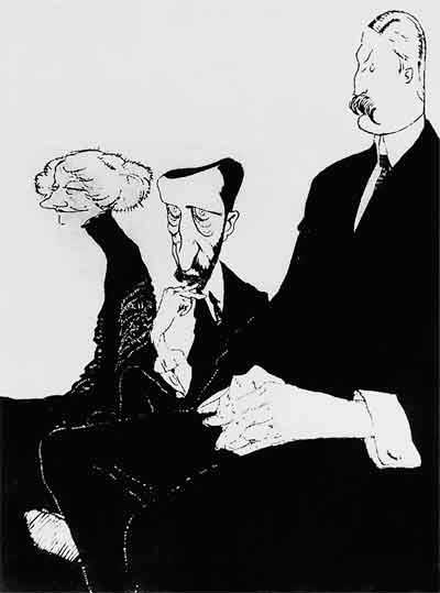 Ре-Ми. Шарж на З.Гиппиус, Д.Мережковского и Д.Философова. Петербург. 1908&ndash;1913