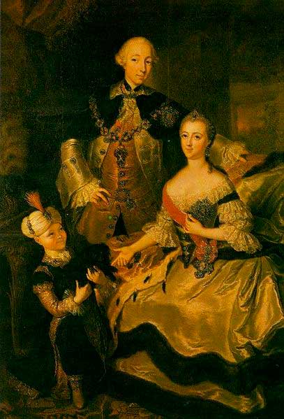 Великая княгиня Екатерина Алексеевна с супругом Петром III Фёдоровичем Великая княгиня Екатерина Алексеевна с супругом Петром III Фёдоровичем