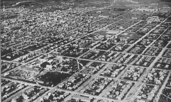 Вид на Тоёхару с воздуха, 1930-е годы