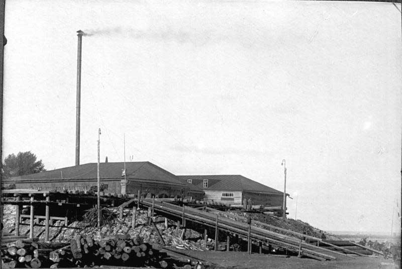 Лесопилка в Покровске, 1928 год Лесопилка в Покровске, 1928 год