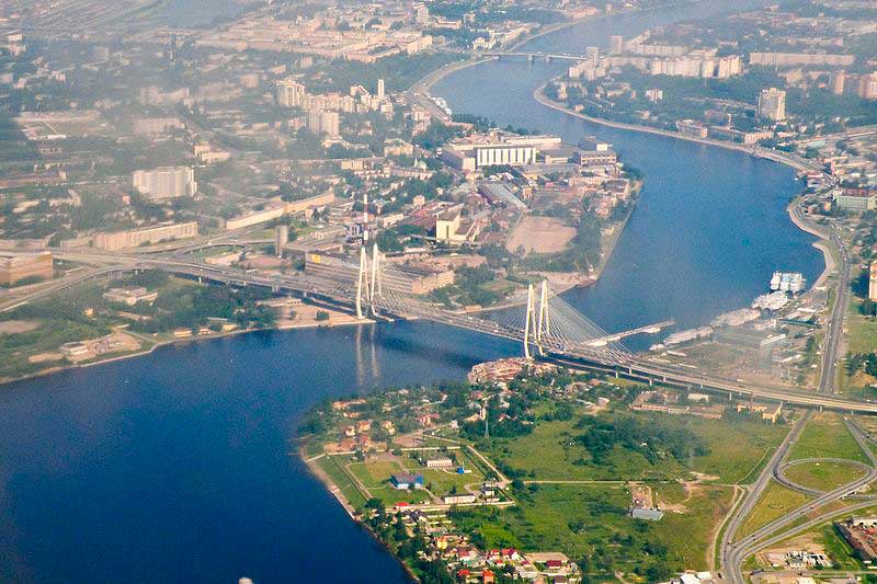 Большой Обуховский (вантовый) мост через Неву Большой Обуховский (вантовый) мост через Неву