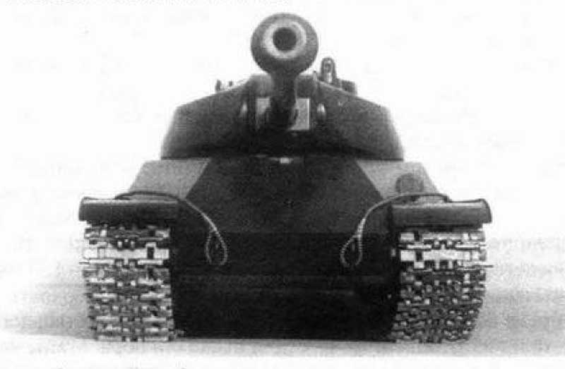 Модель танка «К» (вид спереди). Модель танка «К» (вид спереди).