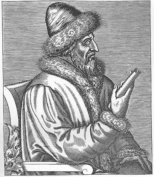 Василий III на французской гравюре Андре Тевета