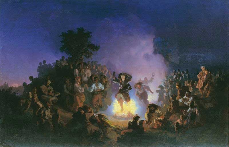 И. И. Соколов. Ночь на Ивана Купалу. 1856 И. И. Соколов. Ночь на Ивана Купалу. 1856