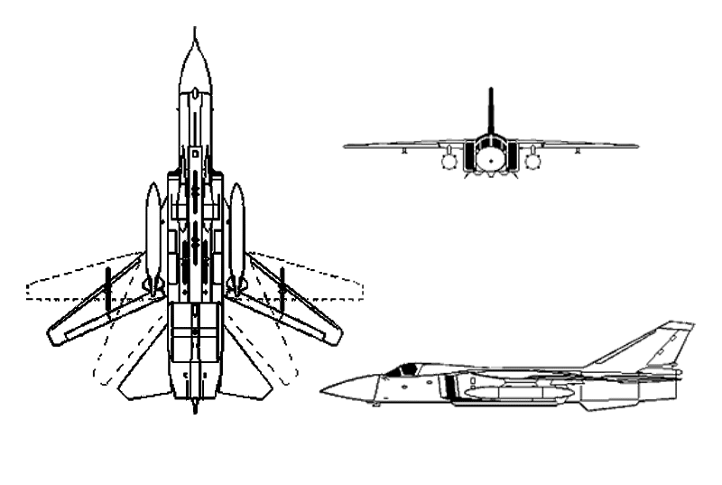 Су-24 в трёх проекциях