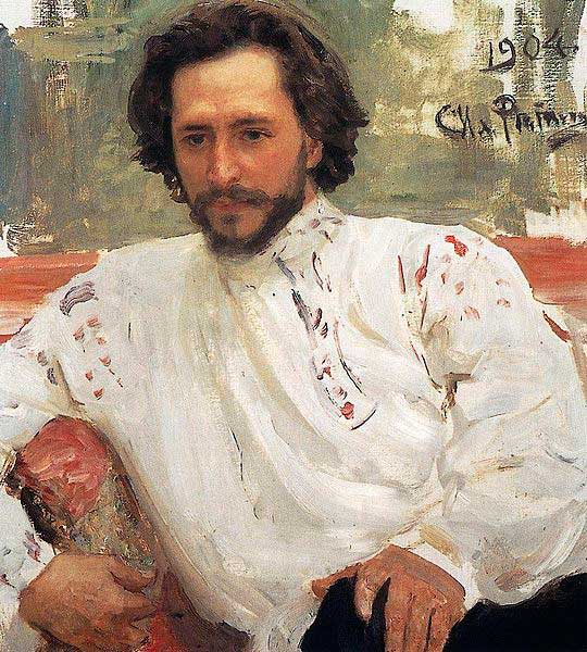 Л. Андреев. Портрет работы И. Репина (1904)