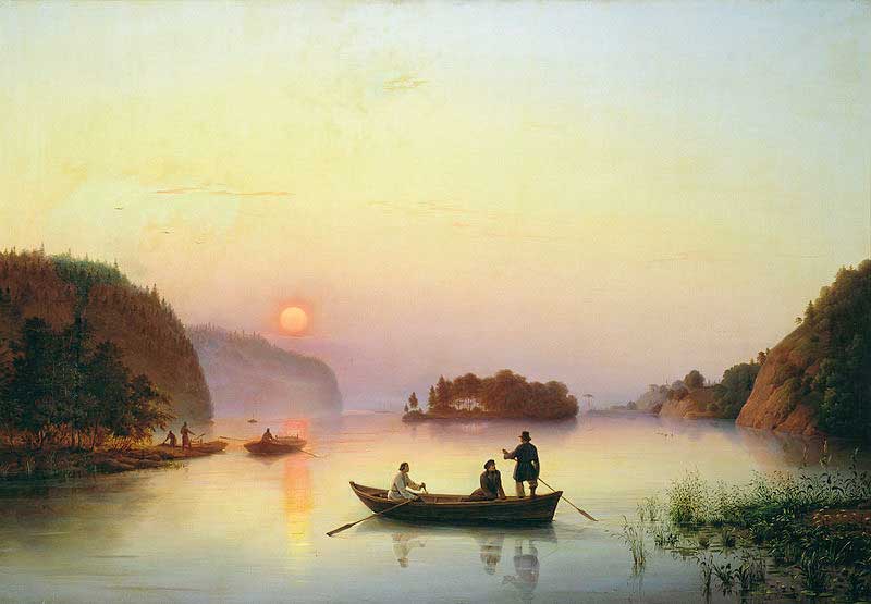 Переправа Н. В. Гоголя через Днепр. Художник А. И. Иванов-Голубой Переправа Н. В. Гоголя через Днепр. Художник А. И. Иванов-Голубой