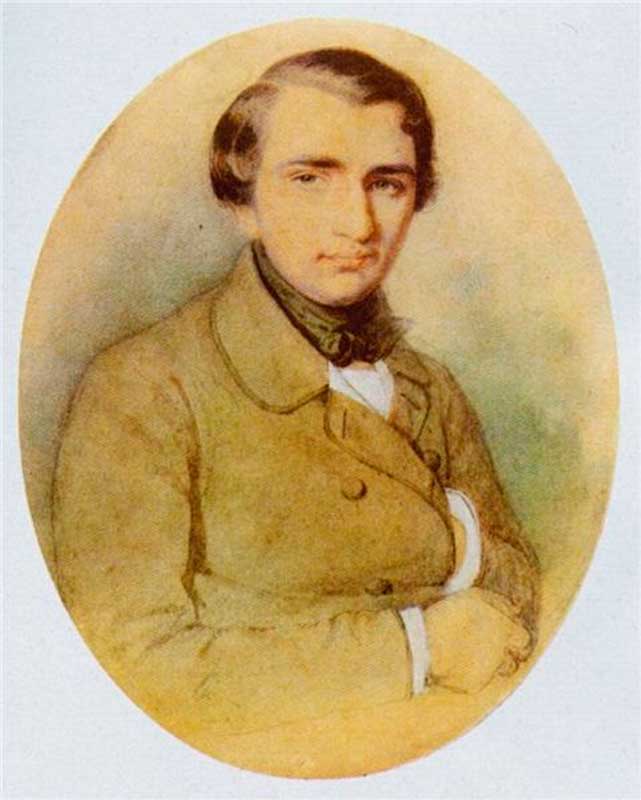 Иван Тургенев в молодости. Рисунок К. А. Горбунова, 1838 Иван Тургенев в молодости. Рисунок К. А. Горбунова, 1838