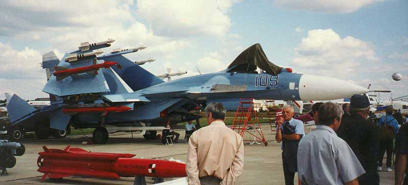 Су-33 со сложенным крылом и ГО на выставке Су-33 со сложенным крылом и ГО на выставке