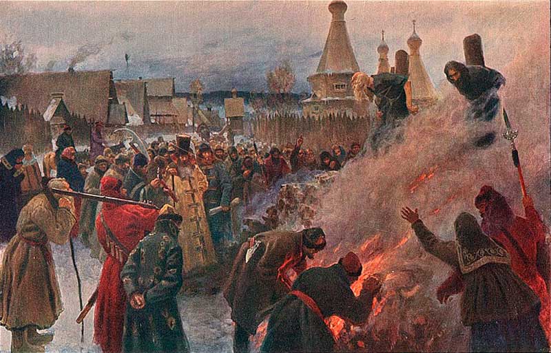 Сожжение протопопа Аввакума
Григорий Мясоедов, 1897 год Сожжение протопопа Аввакума
Григорий Мясоедов, 1897 год