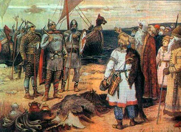 «Прибытие Рюрика в Ладогу» В. М. Васнецов. 19 век. «Прибытие Рюрика в Ладогу» В. М. Васнецов. 19 век.