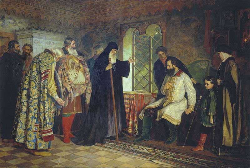 Савинский В. Е. «Нижегородские послы у князя Дмитрия Пожарского» (1882). Савинский В. Е. «Нижегородские послы у князя Дмитрия Пожарского» (1882).