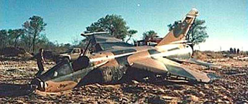 Южноафриканский Mirage F.1, сбитый кубинским МиГ-23МЛ